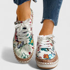 Zapatillas · Rojo Encaje Bordado