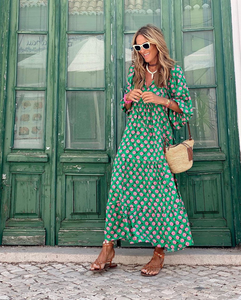 Vestido Largo · Floral