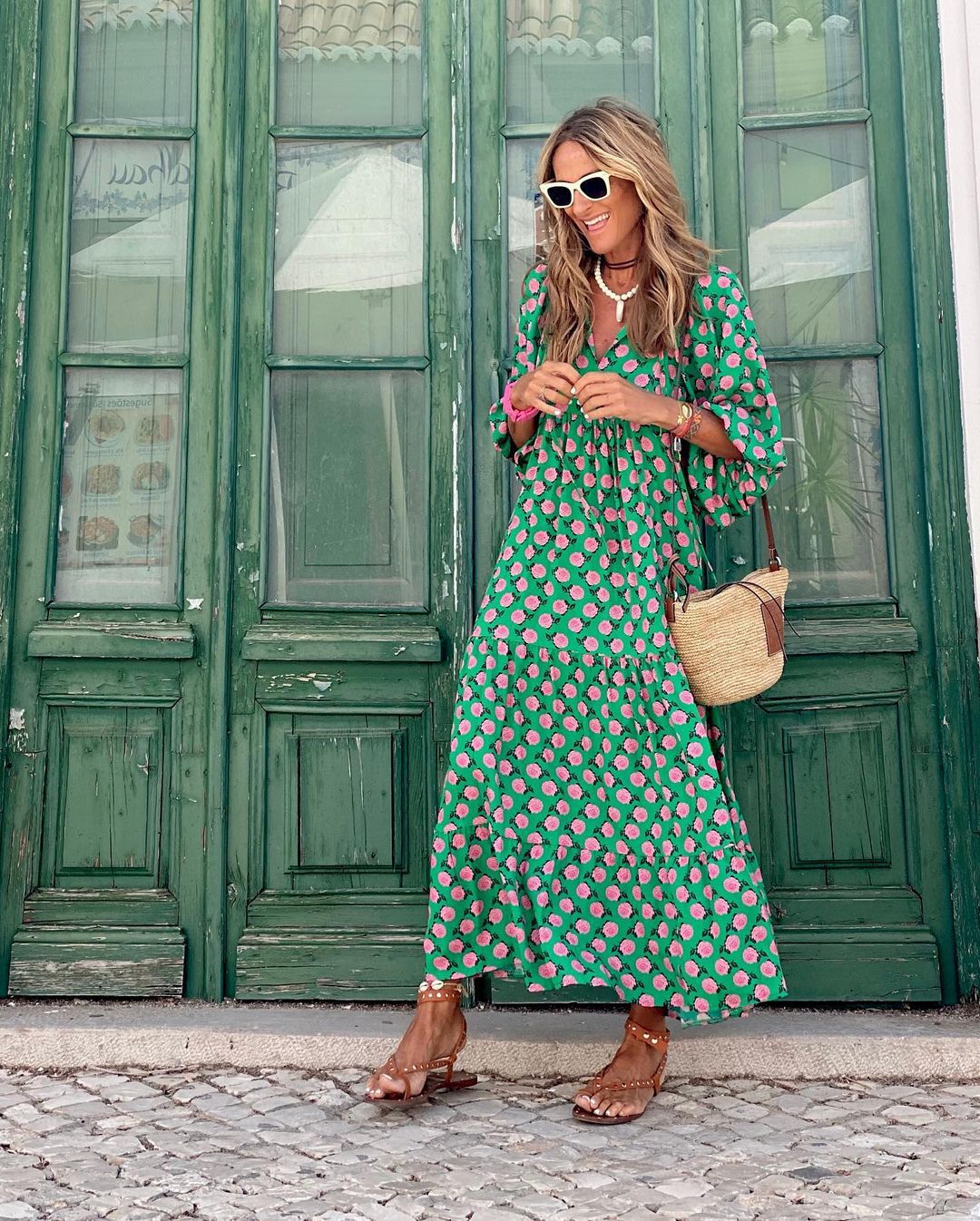 Vestido Largo · Floral