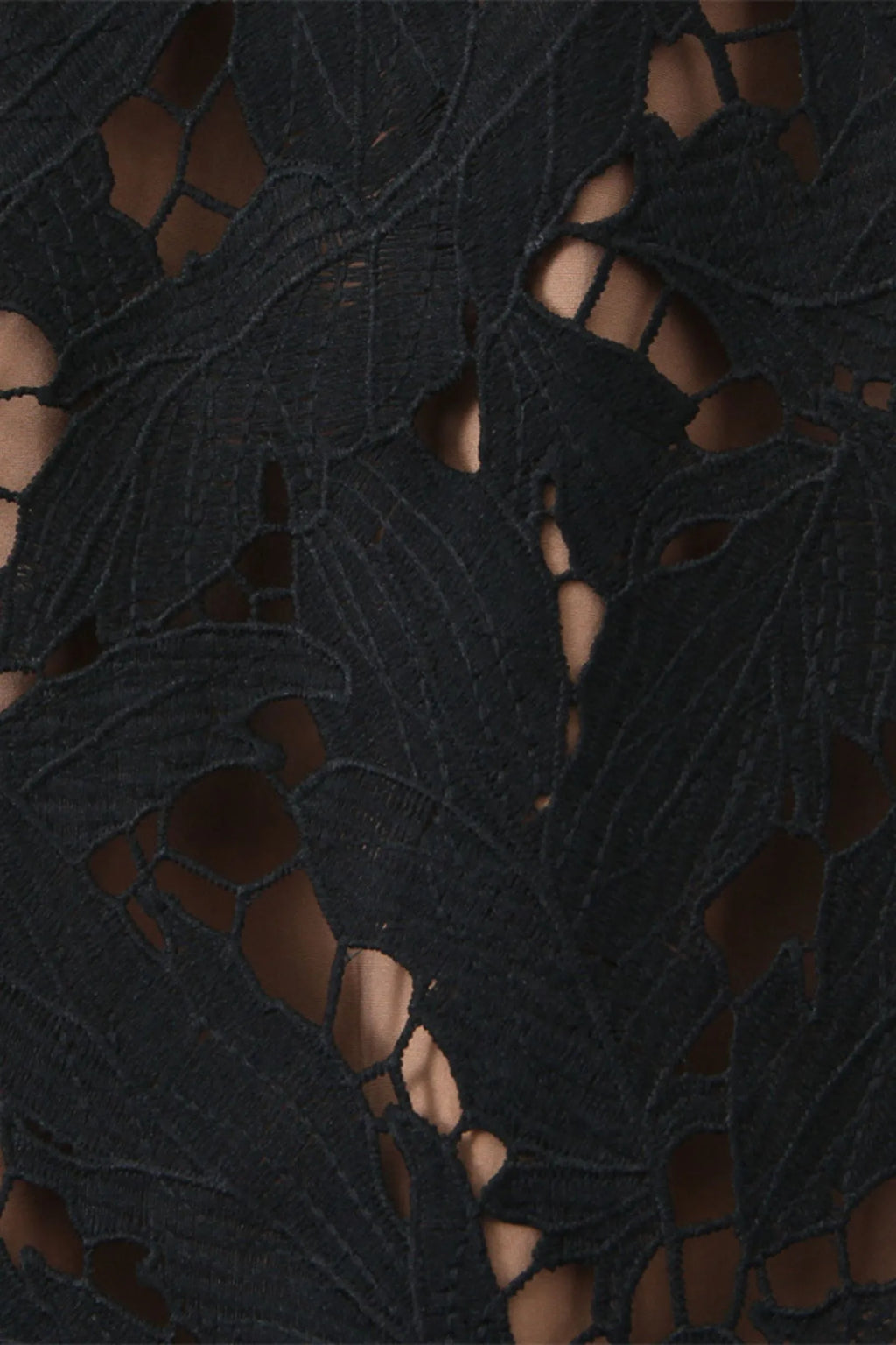 Vestido Largo · Negro Encaje