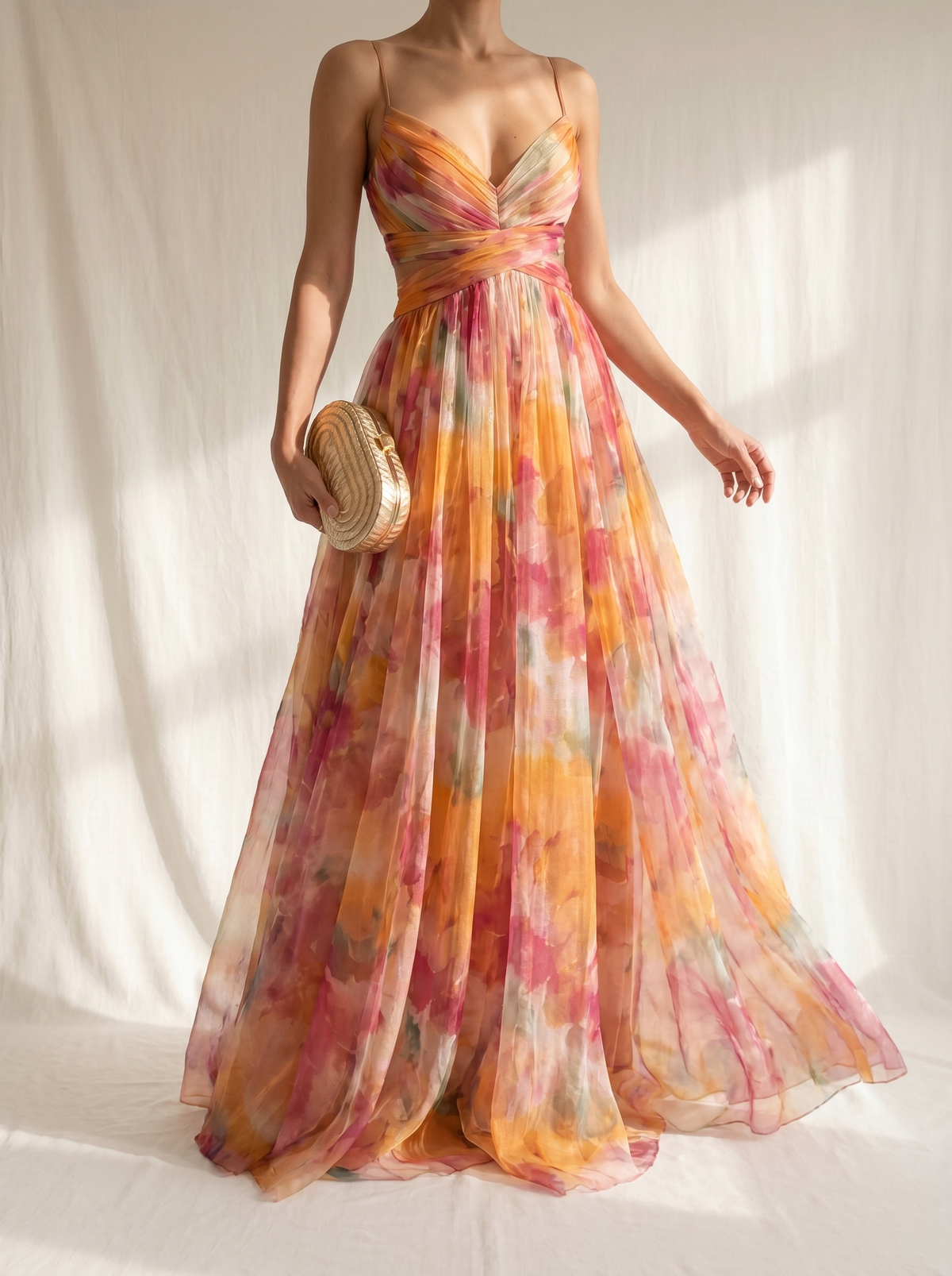 Giselle | Ravissante Vestido longue à imprimé floral