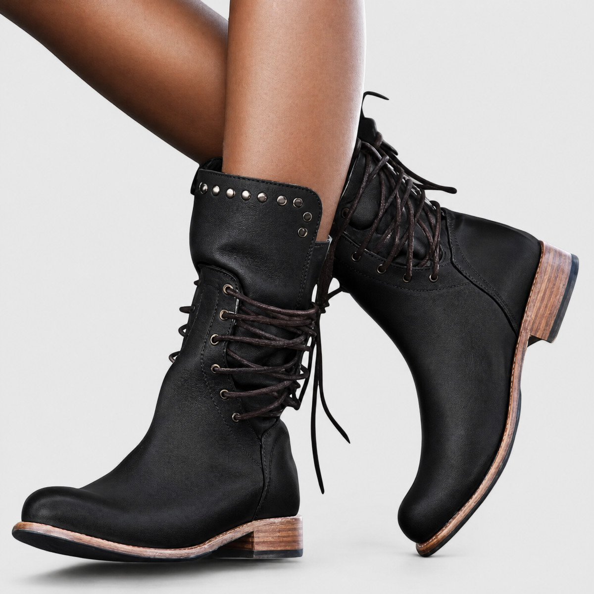 Rachel | Botines vintage à lacets