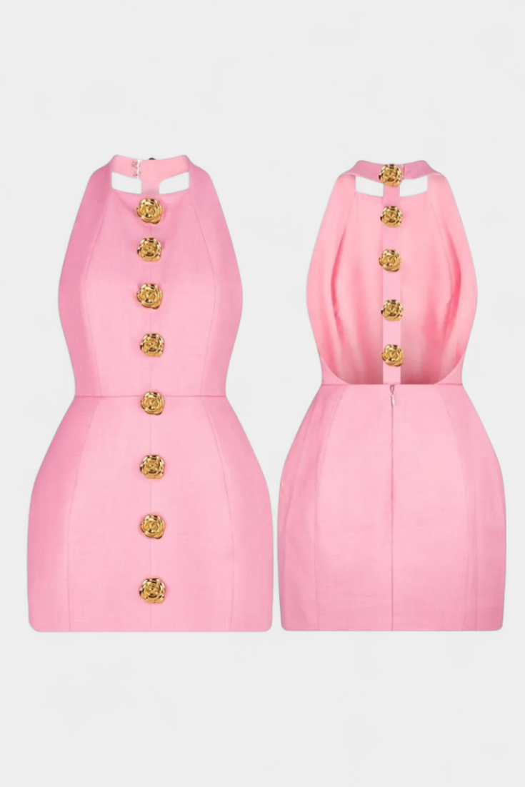 Yvonne | Vestido Mini Espalda Abierta