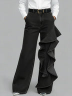 Siena | Jeans Wide Leg con Volante