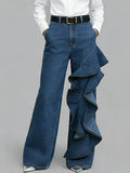 Siena | Jeans Wide Leg con Volante
