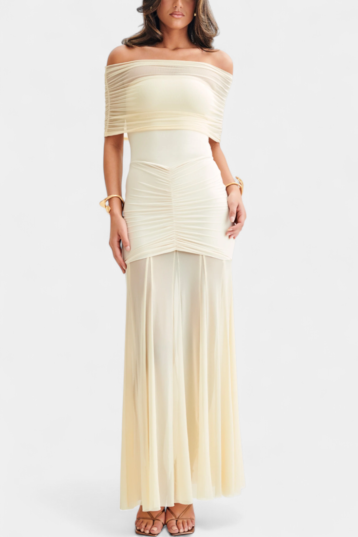 Alodia | Vestido Largo con Tul