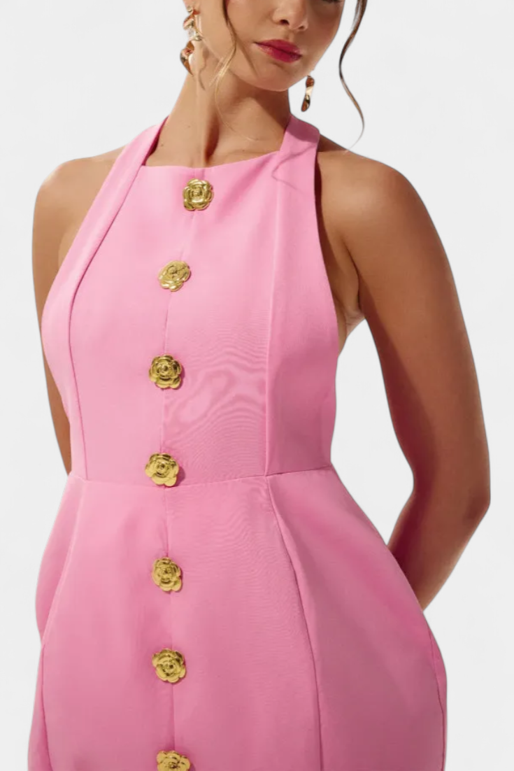 Yvonne | Vestido Mini Espalda Abierta