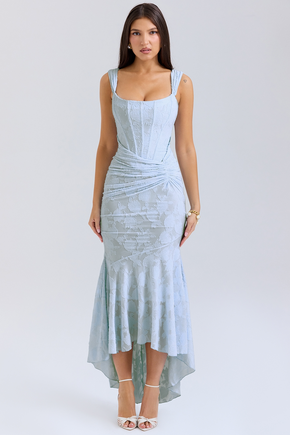 Vestido Largo · Azul Claro