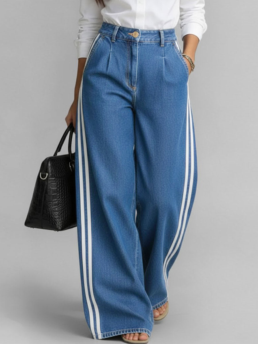Avelina | Jeans Wide Leg con Franjas