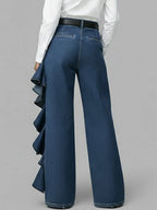 Siena | Jeans Wide Leg con Volante