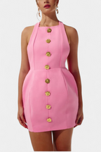 Yvonne | Vestido Mini Espalda Abierta