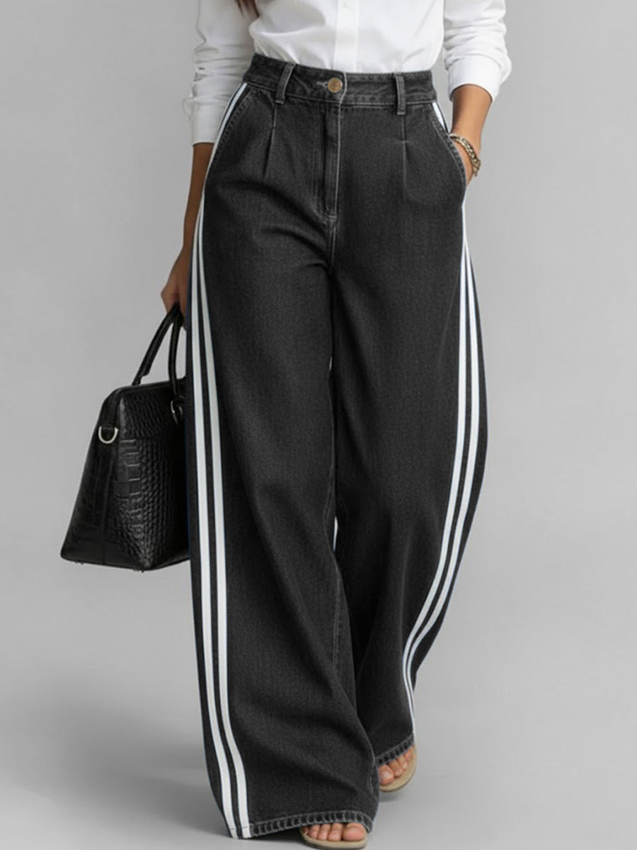 Avelina | Jeans Wide Leg con Franjas