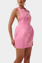 Yvonne | Vestido Mini Espalda Abierta