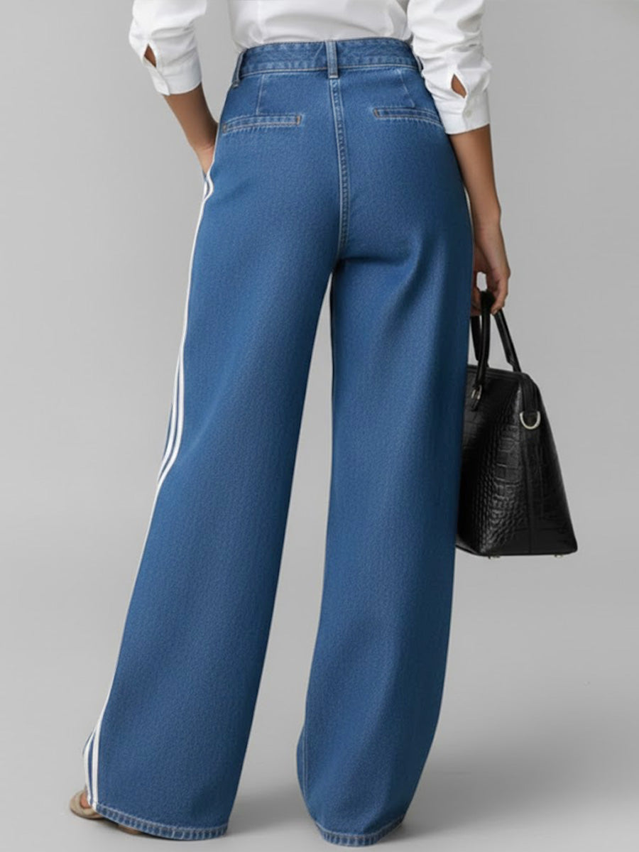 Avelina | Jeans Wide Leg con Franjas