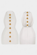 Yvonne | Vestido Mini Espalda Abierta
