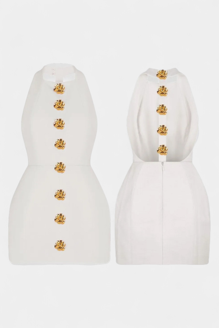 Yvonne | Vestido Mini Espalda Abierta