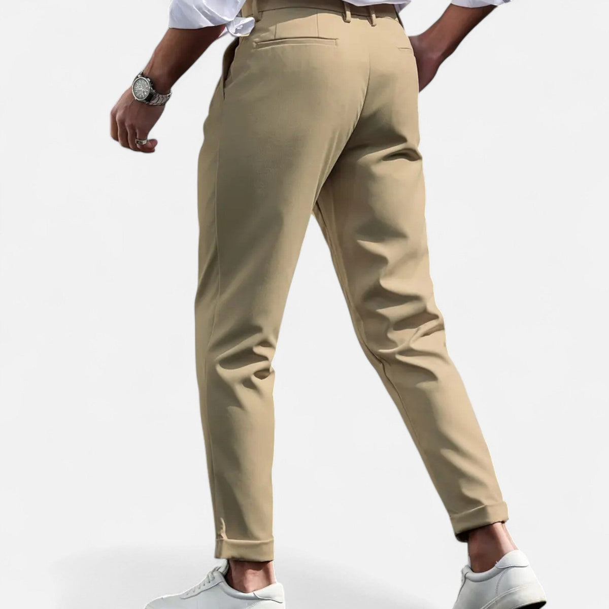Pantalón · Rojo Plisado