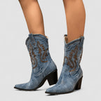 Callie | Botines western brodées