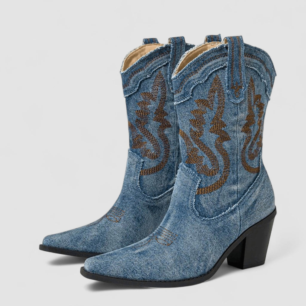 Callie | Botines western brodées