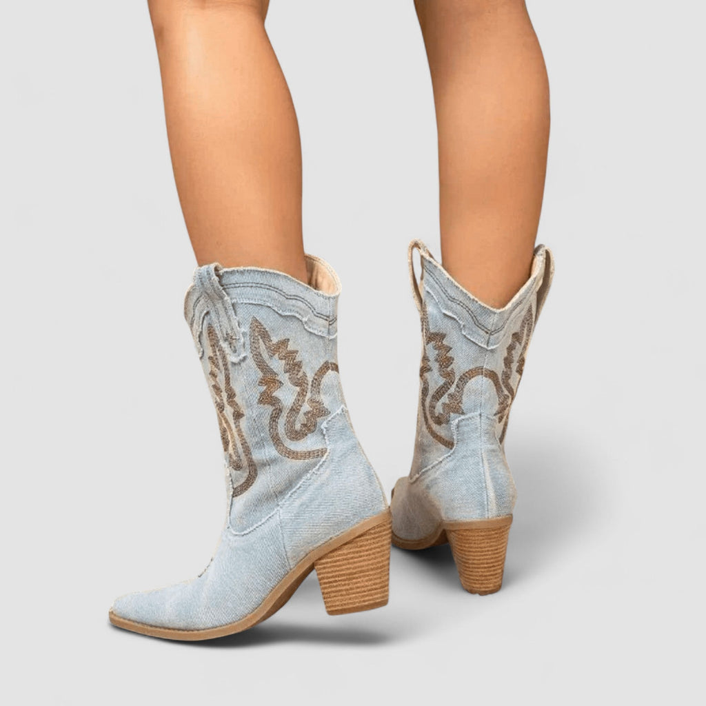 Callie | Botines western brodées
