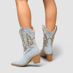Callie | Botines western brodées