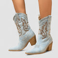 Callie | Botines western brodées
