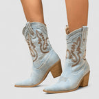 Callie | Botines western brodées