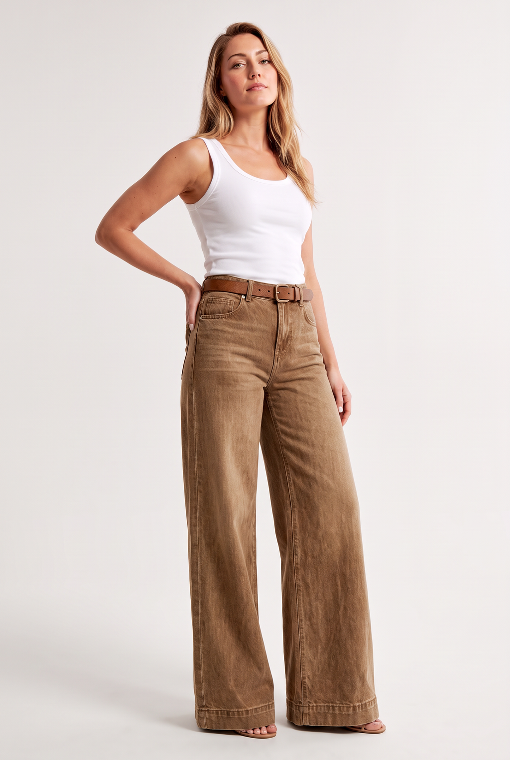 Alba | Jeans Campana de Tiro Alto