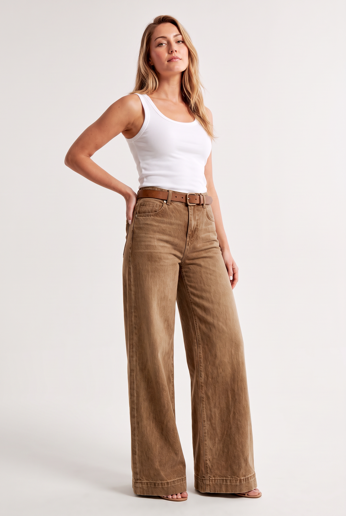 Alba | Jeans Campana de Tiro Alto