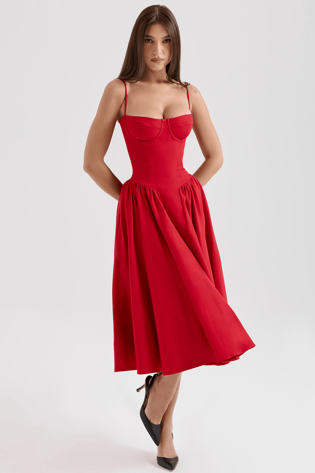 Vestido · Rojo Corsé