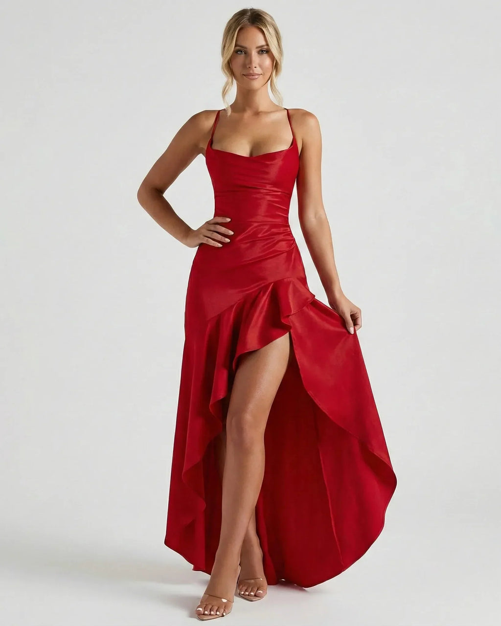 Vestido Largo · Volantes