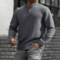 Sudadera · Rojo Texturizado Cuarto de Cremallera