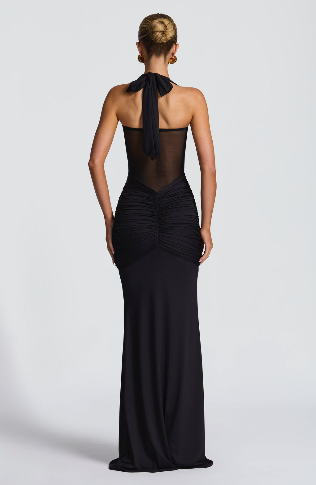 Vestido Largo · Rojo Cuello Halter