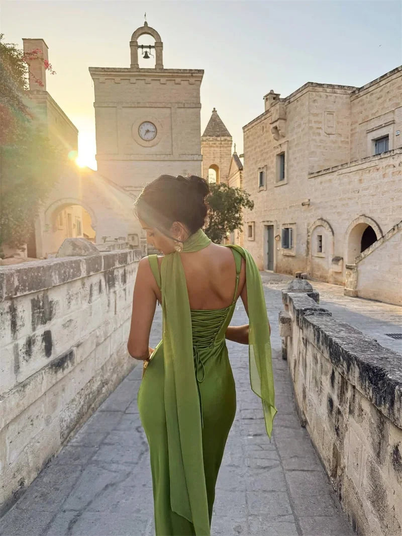 Vestido Largo · Verde