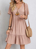 Vestido Corto · Volantes