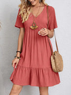 Vestido Corto · Volantes