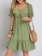 Vestido Corto · Volantes