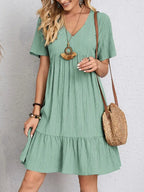 Vestido Corto · Volantes