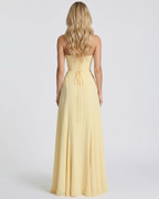 Vestido Largo · Amarillo Corsé