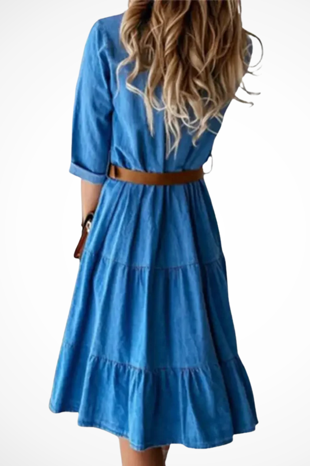 Vestido Camisero · Rojo con Cinturón