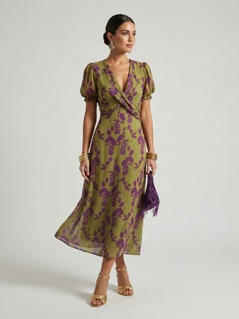 Vestido Midi · Floral