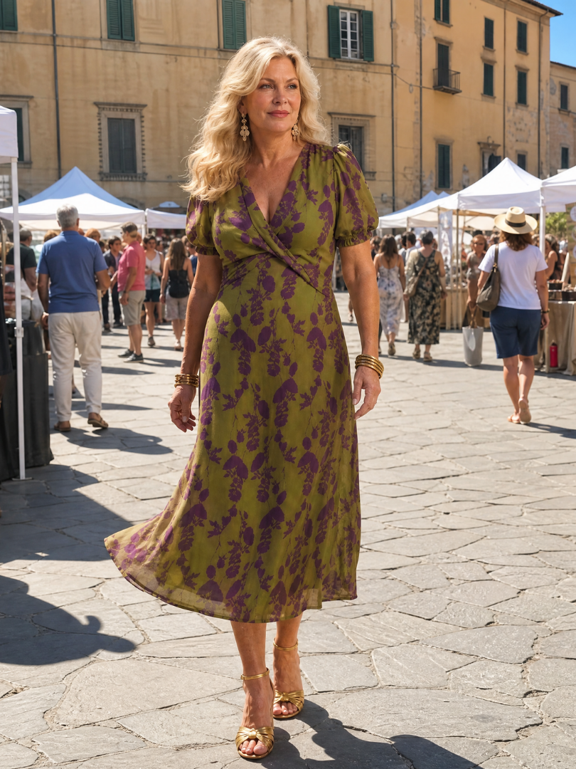 Vestido Midi · Floral
