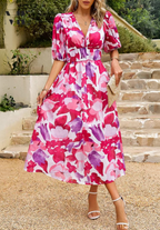 Vestido Midi · Floral