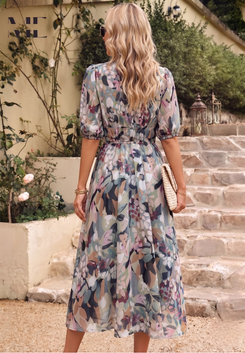 Vestido Midi · Floral