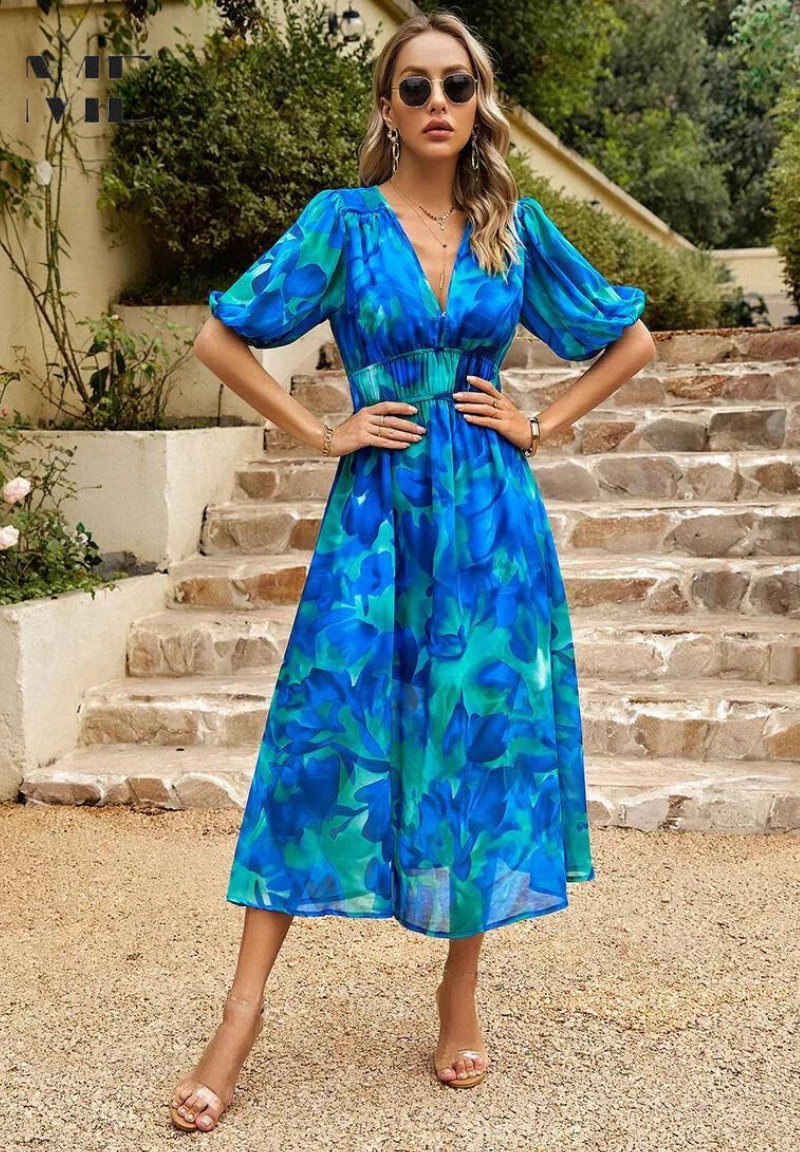 Vestido Midi · Floral