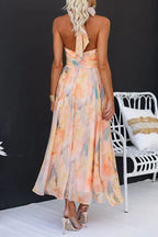 Vestido Largo · Cuello Halter