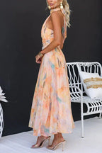 Vestido Largo · Cuello Halter