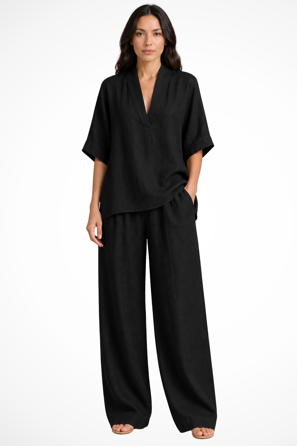 Conjunto · Lino Pierna Ancha