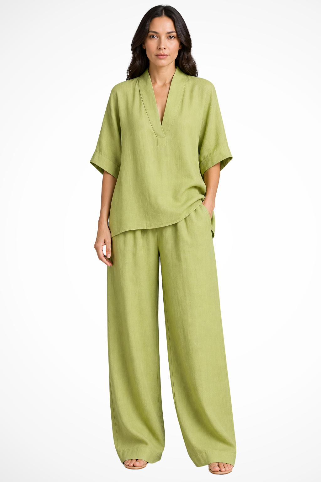 Conjunto · Lino Pierna Ancha