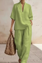 Conjunto · Lino Pierna Ancha